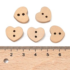Lovely 2-hole Basic Sewing Button in Heart Shape&nbsp;NNA0Z9E