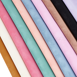 10Pcs 10 Colors Frosted PVC Imitation Leather Fabrics&nbsp;DIY-CL0001-71B
