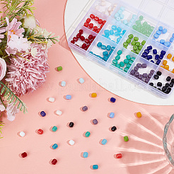 225Pcs 15 Colors Opaque Glass Beads Strands&nbsp;GLAA-PA0001-67