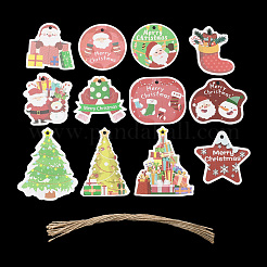 Christmas Theme Paper Big Pendant Decorations&nbsp;HJEW-F018-02