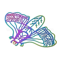 201 Stainless Steel Filigree Pendants&nbsp;STAS-K257-13RC