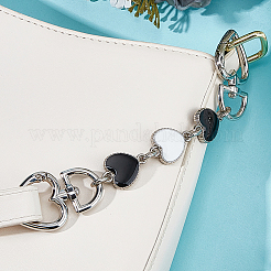 2Pcs 2 Colors Alloy Enamel Purse Strap Extenders&nbsp;PURS-BBC0001-02