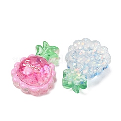 Transparent Resin & Paillette Imitation Food Cabochons&nbsp;RE-CBA0EC6-10