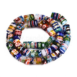 Handmade Millefiori Lampwork Beads Strands&nbsp;X-LAMP-S191-20