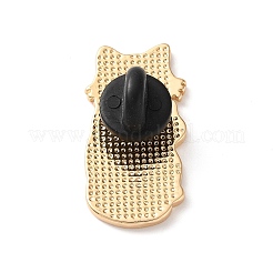 Cat Shape with Pink Bow Present Enamel Pins&nbsp;AL-CBAC438-01G