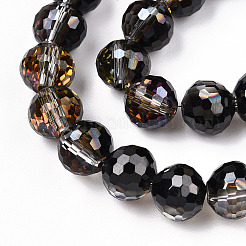 Transparent Electroplate Glass Bead Strands&nbsp;EGLA-TAC0003-04K