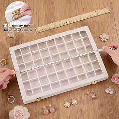 MDF Covered with Velvet Jewelry Grid Display Cases for Earrings Rings&nbsp;AJEW-WH0643-094B