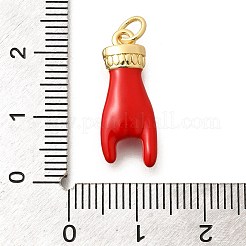 Rack Plating Brass Enamel Pendants&nbsp;KK-L225-028G-05