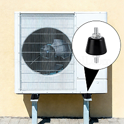 Rubber Air Conditioner Outdoor Unit Shock-absorbing Pad&nbsp;AJEW-WH0596-769-1