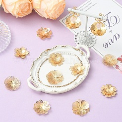 12Pcs 6 Styles Brass Bead Caps&nbsp;KK-YW0004-72