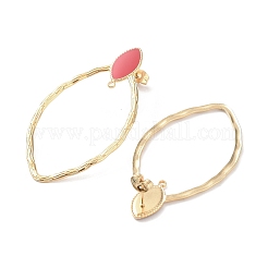 304 Stainless Steel Enamel Stud Earring Findings&nbsp;STAS-H186-02B-G