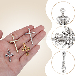 56pcs 14 styles Tibetan Style Alloy Pendants&nbsp;FIND-AR0005-31