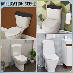 2 Colors Polyester Toilet Lid Dust Cover&nbsp;AJEW-CN0003-21A
