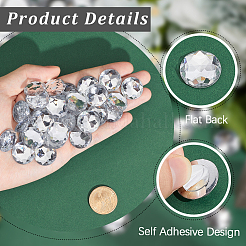 100Pcs Acrylic Rhinestone Cabochons&nbsp;TACR-CY0001-01A
