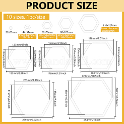 Acrylic Quilting Templates&nbsp;DIY-BC0014-01B