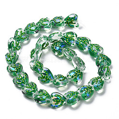 Baking Paint Glass Enamel Beads Strands&nbsp;LAMP-A001-E01