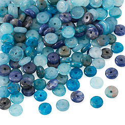 180Pcs 4 Styles Natural Apatite & Sodalite & Dyed White Jade Beads&nbsp;G-TA0003-08A