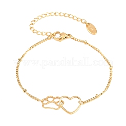 304 Stainless Steel Link Chains Bracelets&nbsp;BJEW-F537-01G