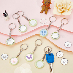 30 Sets DIY ABS Plastic Keychain Making Kits&nbsp;DIY-GA0008-96B
