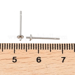 Tarnish Resistant 304 Stainless Steel Stud Earring Findings&nbsp;STAS-Q036-1