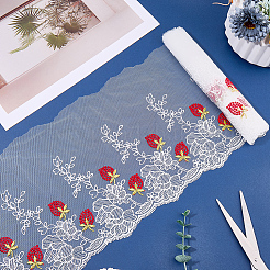 2 Yards Polyester Embroidery Ribbons&nbsp;SRIB-GF0001-52B