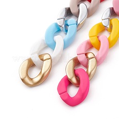 3 Strands 3 Styles Handmade Opaque Twisted Chains&nbsp;AJEW-JB00987