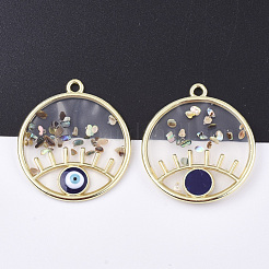 Epoxy Resin Pendants&nbsp;RESI-S365-76B