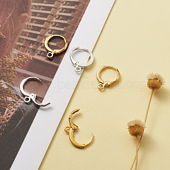 Brass Hoop Earring Findings&nbsp;KK-TA0008-03-NF