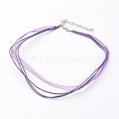 Mixed Jewelry Making Necklace Cord&nbsp;X-FIND-R001-M