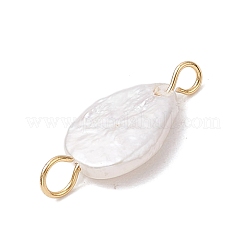 Natural Keshi Pearl Connector Charms&nbsp;PALLOY-JF04243-03