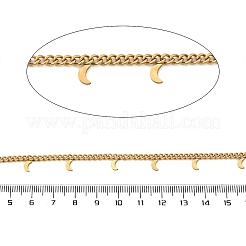 Ion Plating(IP) 304 Stainless Steel Curb Chains&nbsp;CHS-G041-02G-02
