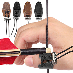 1Pc PU Leather Adjustable Thumb Guard for Shooting&nbsp;DIY-CL0002-38A