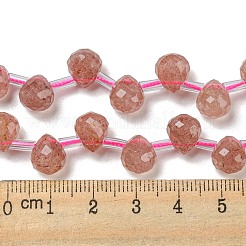 Synthetic Strawberry Quartz Beads Strands&nbsp;G-H297-B16-02