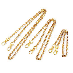 6Pcs 3 Style 304 Stainless Steel Cable Chain Purse Chains&nbsp;AJEW-TA00049