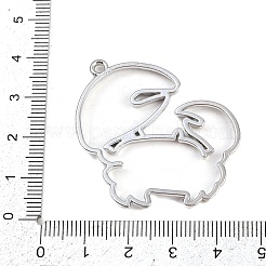 Zinc Alloy Open Back Bezel Pendants&nbsp;PALLOY-D580-05P-J