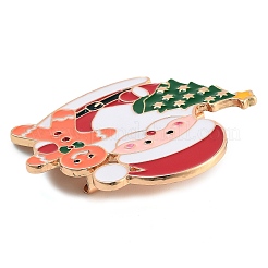 Christmas Theme Alloy Enamel Brooches&nbsp;JEWB-S022-03C