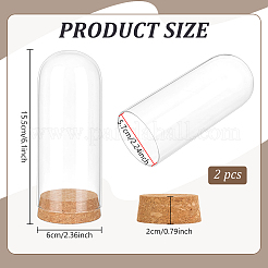 Glass Dome Cover&nbsp;CON-WH0110-320A