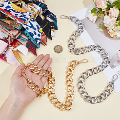2Pcs 2 Colors Aluminum Curb Chain Bag Handles&nbsp;FIND-PH0026-59