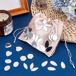 200Pcs Mirror Effect Acrylic Sew on Rhinestone&nbsp;DIY-PH0021-95E