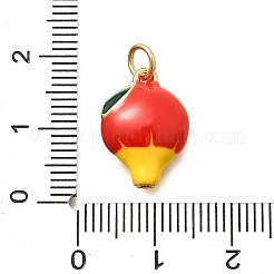 Brass Micro Pave Cubic Zirconia Pendants&nbsp;KK-C087-16G
