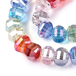 Electroplate Transparent Glass Beads Strands&nbsp;EGLA-N022-14A-B03