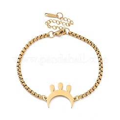 Moon 304 Stainless Steel Link Bracelets&nbsp;BJEW-M097-02G