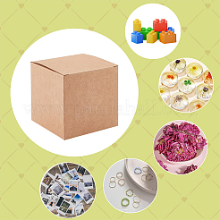 Square Folding Kraft Paper Jewelry Boxes&nbsp;CON-WH0089-47A