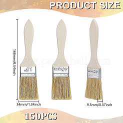150Pcs Paint Wood Brushes&nbsp;AJEW-WA0003-45
