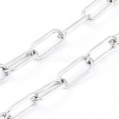 Tarnish Resistant 304 Stainless Steel Paperclip Chains&nbsp;CHS-D027-02P