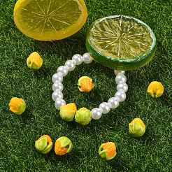30Pcs 2 Colors Famille Rose Porcelain Beads&nbsp;PORC-CJ0001-16
