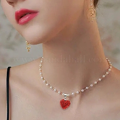 4Pcs 4 Styles Polymer Clay Rhinestone Pendants&nbsp;FIND-YW0005-97