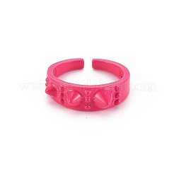 Spray Painted Brass Cuff Rings&nbsp;RJEW-S045-108-NR