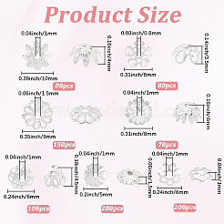 800Pcs 7 Styles Iron Bead Caps&nbsp;IFIN-PA0001-09S