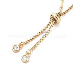 Adjustable Brass Micro Pave Cubic Zirconia Bracelets&nbsp;BJEW-JB05017-M